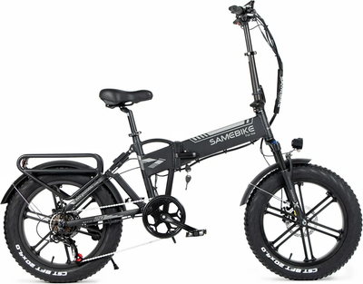 Електровелосипед фетбайк SAMEBIKE XWLX09 (500 Вт; 10 А/год; 48 В), колеса 20х4", з ручкою газу, чорний (ECO_SMB-XWXL09-black)