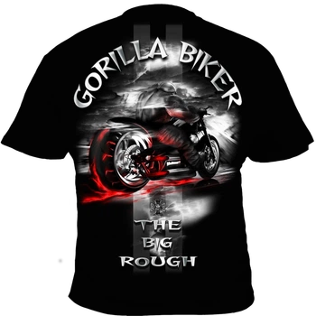 Футболка мужская Silberrücken Gorilla Biker On the Road GBR3 черная M (MD7702-1)