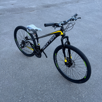 Велосипед CrossBike 24" Boxter 2026 Рама 11" черно-желто-серый