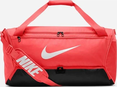 Сумка Nike NK BRSLA M DUFF - 9.5 60L красный, черный Уни 64 х 30 х 30 см (DH7710-814)