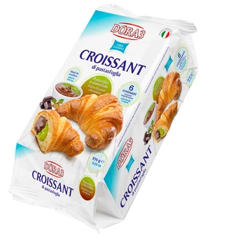 Круассаны Dora3 Croissant Pistacchio e cioccolato с фисташково - шоколадной начинкой 270 г
