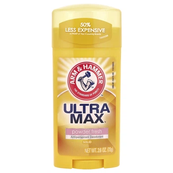 Твердий дезодорант-антиперспірант Arm & Hammer Ultra Max Powder fresh зі свіжим ароматом пудри 73 г