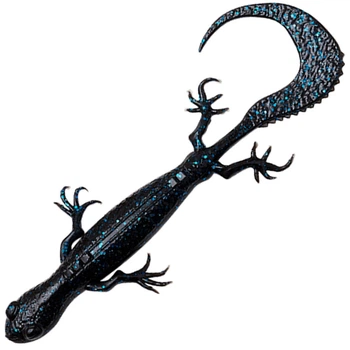 Силикон Savage Gear 3D Lizard 100mm 5.5g Sinking Black & Blue (6 шт/уп)