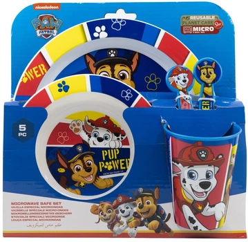 Zestaw naczyń dla dzieci Stor Paw Patrol Pup Power 5 przedmiotów (8412497746507)