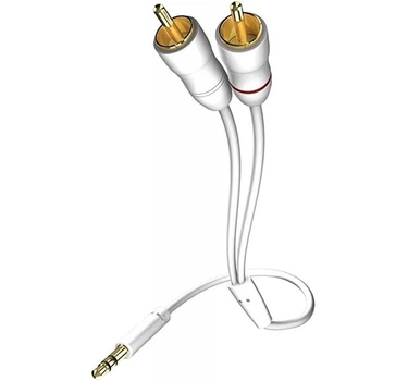 Кабель Inakustik Star 3,5mm Mini Jack > 2 x RCA white 1,5m
