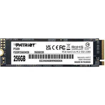 SSD накопитель PATRIOT P320 256 GB (P320P256GM28)