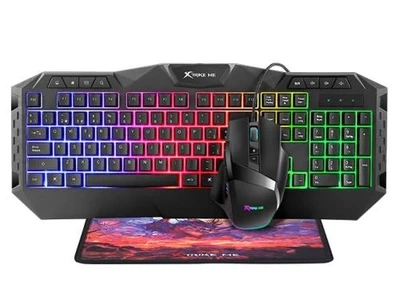 Комплект XTRIKE ME MK-900 USB, Black, підсвічування RGB, Gaming, кабель 1.5м (6932391924457)