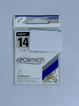 Гачки Owner Pin Hook №14 Золотисті з вушком (Gold) — арт. 53135,53135-14