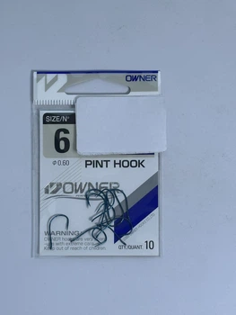 Крючки Owner Pint Hook №6 Синие с ушком (Blue) для мотыля — арт. 53117,53117-06