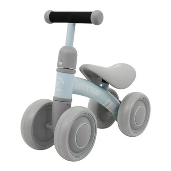 Детский беговел PettyTrike голубой, от 1 года, 4 пенных колеса, нагрузка до 25 кг, вес 2 кг, длина 45 см(ISL_E80630D51AFD)