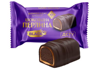 Цукерки глазуровані шоколадною глазурю ШОКОЛАДНА ПЕРЛИНА BLACK 1кг (214254)
