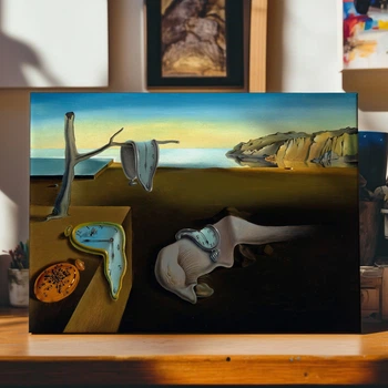 Интерьерная картина Постоянство памяти, Сальвадор Дали, Salvador Dalí, Persistence of Memory, 30×41 см (id6356)