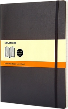 Notes Moleskine Classic XL Czarny w linie 19 x 25 cm 192 strony (9788883707223)