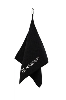 Спортивное полотенце MaxGart черное из микрофибры 40x80 см