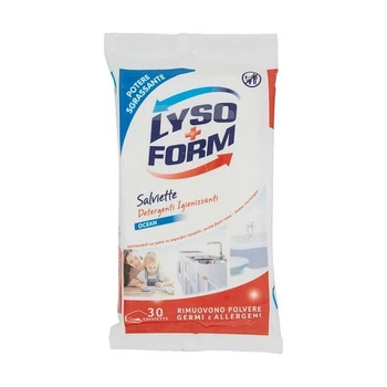 Вологі серветки для прибирання універсальні LYSOFORM salv.det.ig.ocean 30 шт.