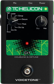 Procesor wokalny TC Helicon VoiceTone D1 Dubler/Detuner (5706622011923)