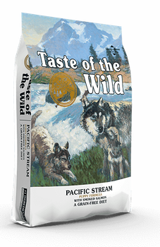Сухий корм для цуценят Taste of the Wild Pacific Stream Puppy Formula з копченим лососем 12.2 кг,
