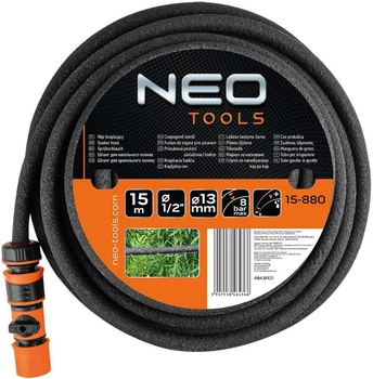 Шланг садовий для краплинного поливу NEO Tools 1/2" 15 м до 8 бар (15-880)