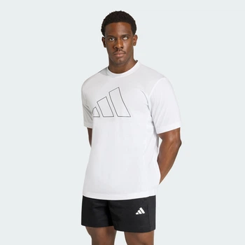 Мужская футболка WORKOUT ESSENTIALS FEELREADY LOGO adidas KE0421 (M) белый (4068819812876)