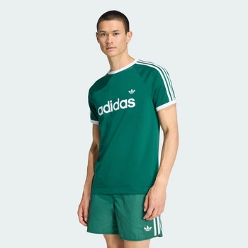 Мужская футболка 3-STRIPES SLIM RINGER adidas KF0415 (S) зеленый (4068821451971)