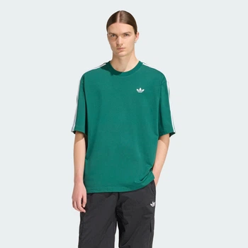 Мужская футболка ADICOLOR 3-STRIPES OVERSIZED adidas KE2911 (S) зеленый (4068805022333)