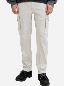 Штани карго чоловічі Jack & Jones 12139912-Glacier Gray 30-32 Світло-сірі (5715670406384)