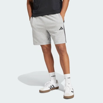 Мужские шорты Essential 3-Stripes French Terry adidas JE6419 (L) серый (4067906066963)
