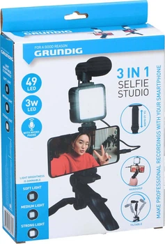 Набір для відеоблогу Grundig 3 в 1 Selfiestudio (8711252238135)