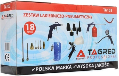 Пневматичний набір для компресора Tagred TA103 18 в 1 (5903293500255)