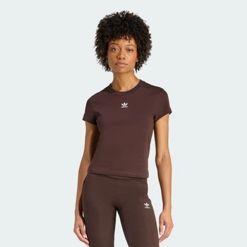 Жіноча футболка Essentials Slim adidas KD1354 (L) коричневий (4068819607472)
