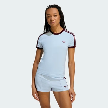 Женская футболка 3 STRIPES SLIM adidas KD3684 (L) синий (4068818756607)