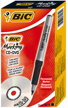 Набір маркерів BIC для CD/DVD‑дисків Чорні 12 шт  (70330315310)