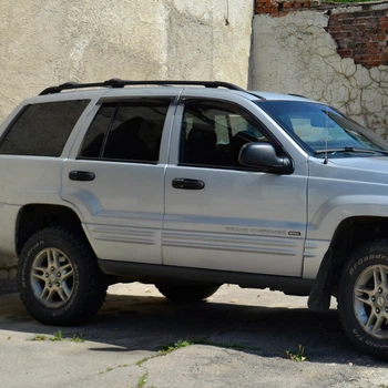Дефлекторы окон VL-Tuning на Jeep Grand Cherokee (WJ) 1998-2004 (накладные)