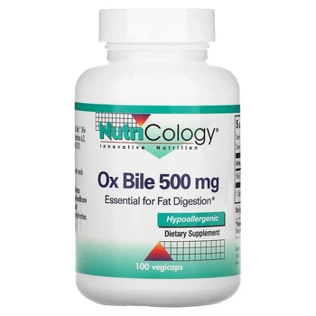 Экстракт бычьей желчи Nutricology (Ox Bile) 500 мг 100 капсул ARG50850
