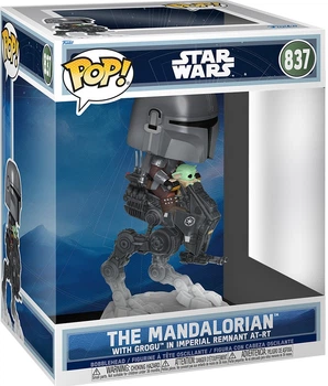 Фигурка Мандо с Грогу на вездеходе — Funko Pop! STAR WARS: THE MANDALORIAN — MANDO WITH GROGU ON N1 STARFIGHTER #837