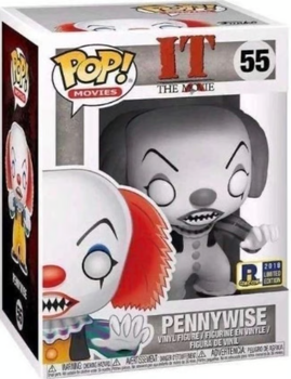Фигурка Пеннивайз (Черно-белое специальное издание) — Funko Pop! MOVIES: IT — PENNYWISE (BLACK & WHITE SPECIAL EDITION) #55