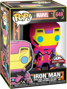 Фигурка Железный Человек (Black Light) — Funko Pop! MARVEL: BLACK LIGHT — IRON MAN #649