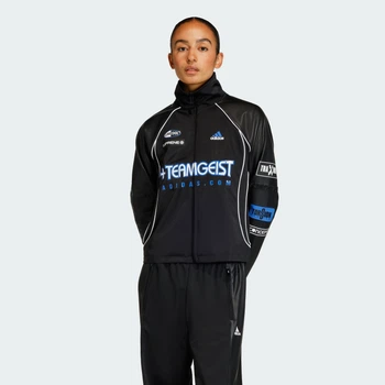 Женская олимпийка TEAMGEIST FAUX LEATHER adidas KH1985 (M) черный (4068816238921)