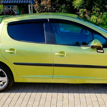 VL-Tuning Дефлекторы окон на Peugeot 207 2006- хэтчбек 5d (накладные)