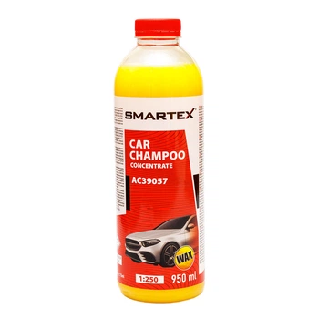 Автошампунь с воском 950 мл концентрат Smartex Premium АС39057 для ручной мойки