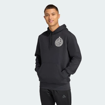 Мужское худи Holiday Metallic Graphic adidas JM6432 (S) черный (4068807424609)