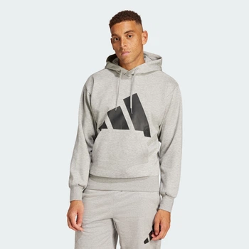 Мужское худи Essentials Big Logo Fleece adidas IN6160 (S) серый (4067905855728)