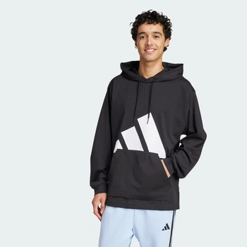 Мужское худи Essentials Big Logo Single Jersey adidas IN6183 (XS) черный (4067905786060)