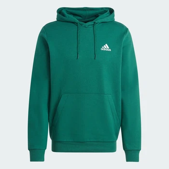 Мужская флисовая худи Essentials adidas IL3295 (L) зеленый (4066761833512)
