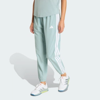Женские джоггеры Train Essentials 3-Stripes Woven adidas KC5494 (XS) зеленый (4068822296724)