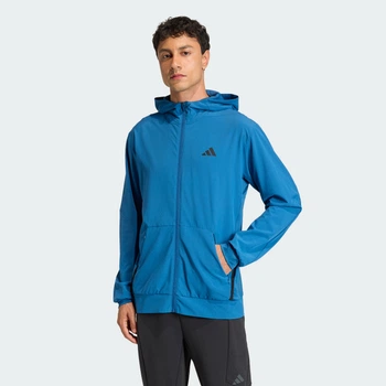 Чоловіче худі D4T WORKOUT FULL-ZIP adidas KA4825 (M) синій (4068822099653)