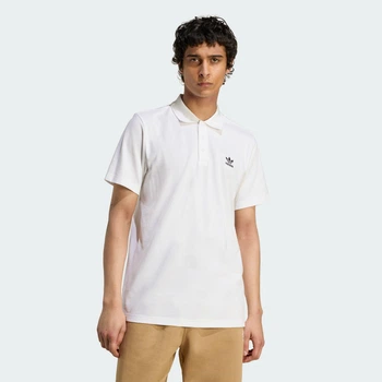 Мужская футболка-поло Trefoil Essentials adidas JW6084 (XS) белый (4068807515161)