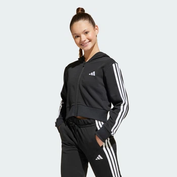 Дитяча толстовка Essentials Full-Zip Kids adidas JJ0956 (128) чорний (4067901360998)