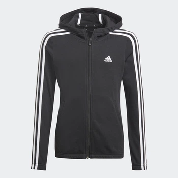 Детская толстовка Essentials 3-Stripes adidas GQ8356 (104) черный (4064036034602)