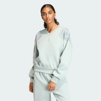Женский свитшот FUTURE ICONS THREE STRIPES adidas KB4245 (L) зеленый (4068815217231)
